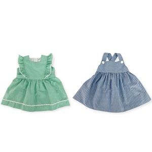 Vintage Set Of 2 Toddler Dresses I. Magnin & Company Kids Girls Dress Johnston